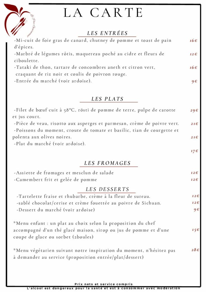 carte restaurant Pois Gourmand (11)